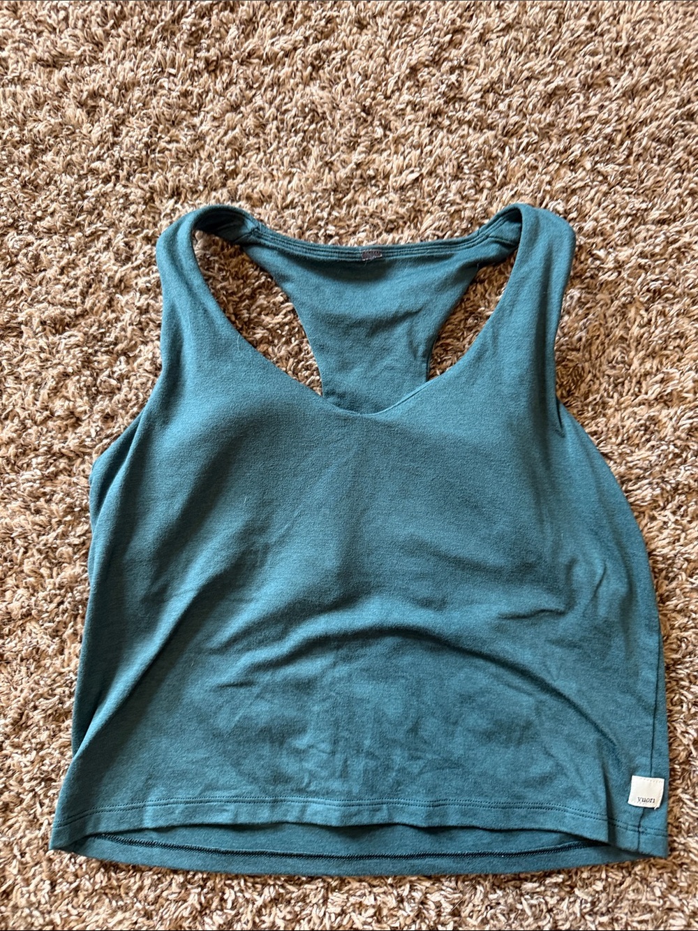 Vuori Teal Racerback Tank Top